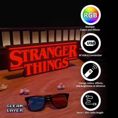 Stranger Things TV Show Led Light Sign