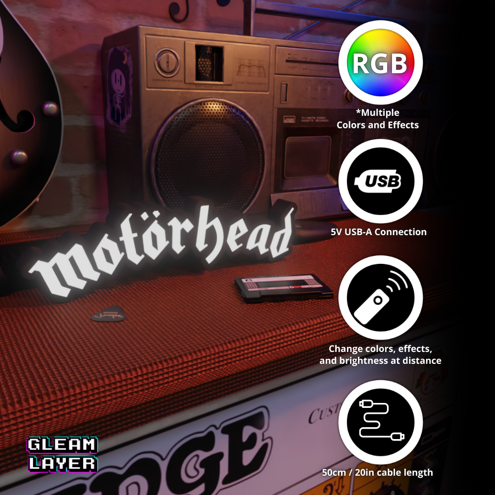 Motörhead Led RGB Light Sign