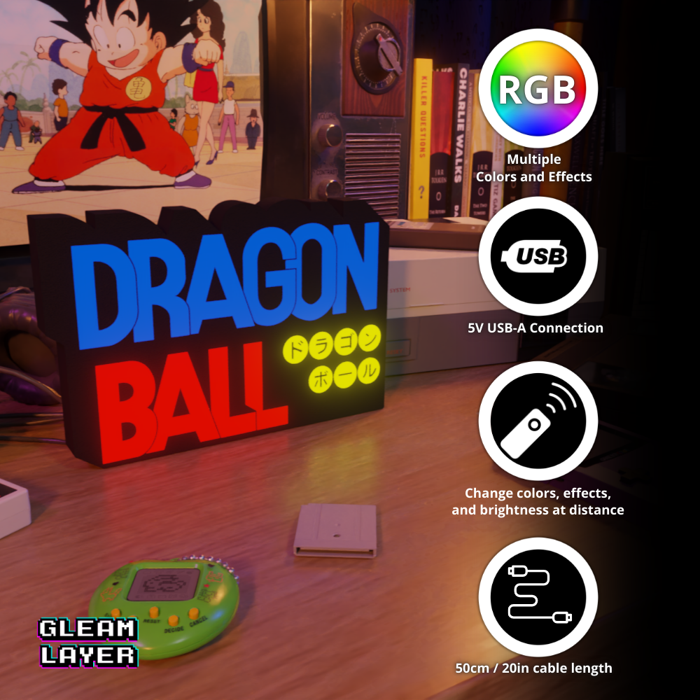 Dragon Ball First Anime Logo Led Light Sign