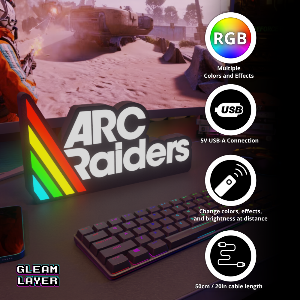 Arc Raiders Led Gaming Light Sign