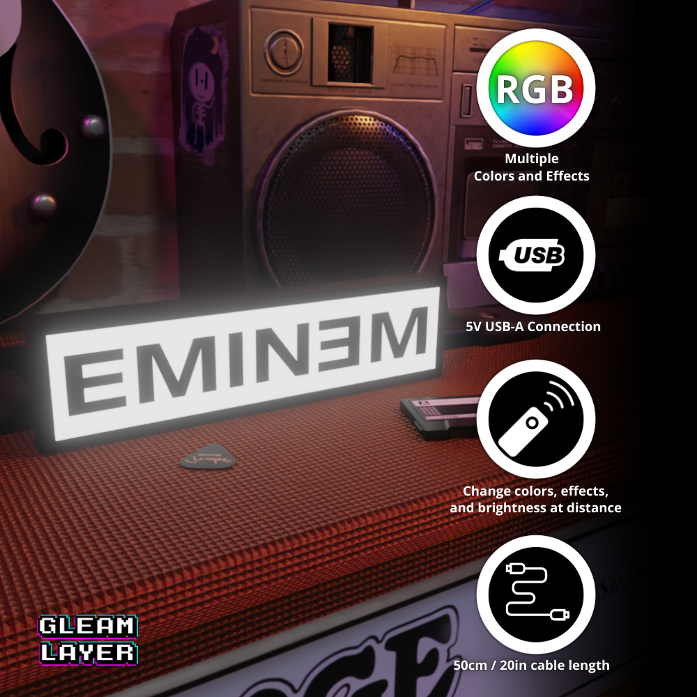 Eminem Led RGB Light Sign