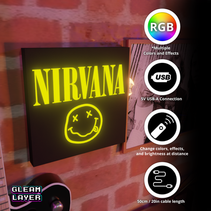 Nirvana Smile Led RGB Light Wall Sign