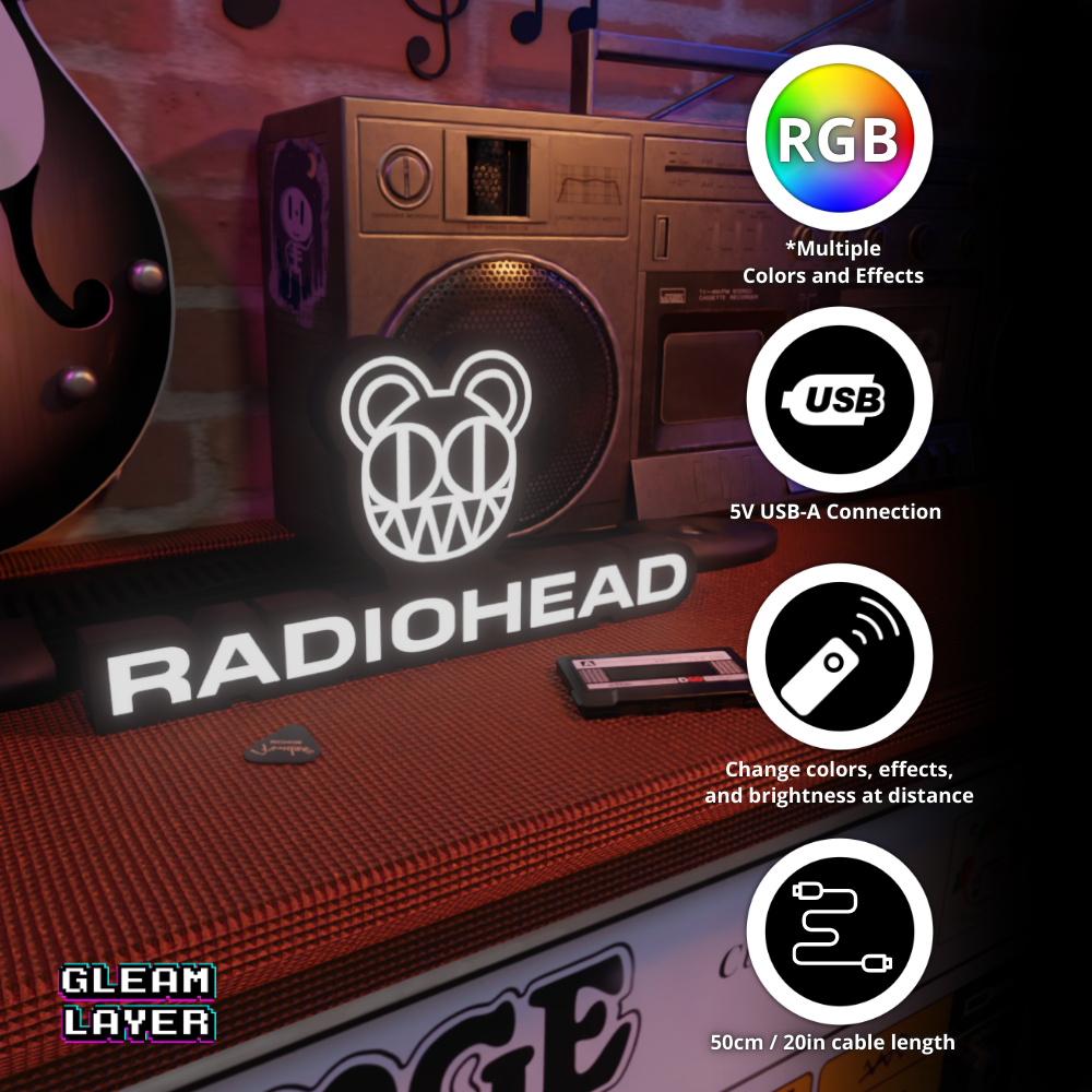 Radiohead Mouse Led RGB Light Sign