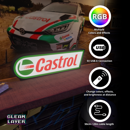 Castrol Led Lightbox Rgb Light Sign