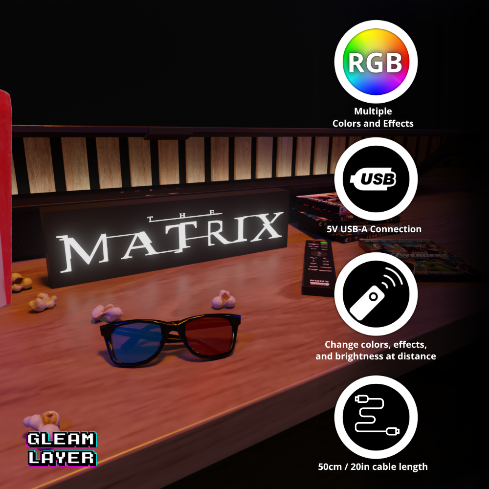 The Matrix Movie Led Light Sign