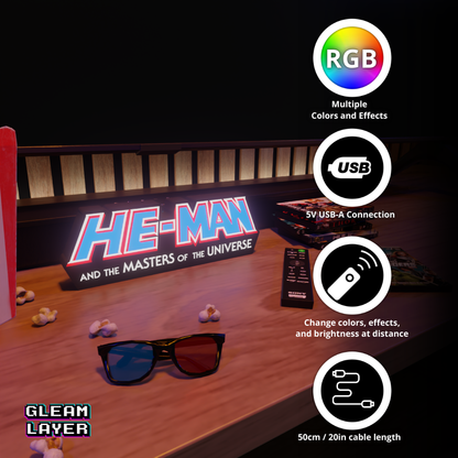 He-Man and Masters of the Universe Led Light Sign