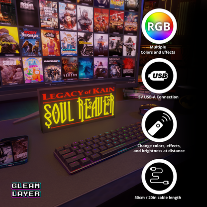Legacy of Kain: Soul Reaver Led Gaming Rgb Light Sign