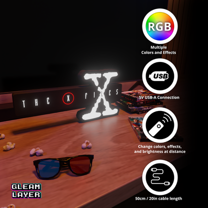 The X-Files Led RGB Light Sign