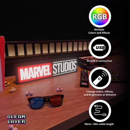 Marvel Studios Led Lightbox RGB Light Sign