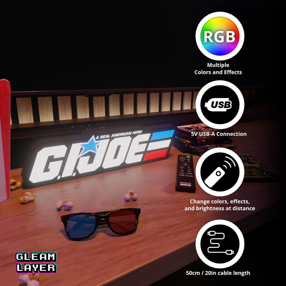 G.I. JOE Led Light Sign