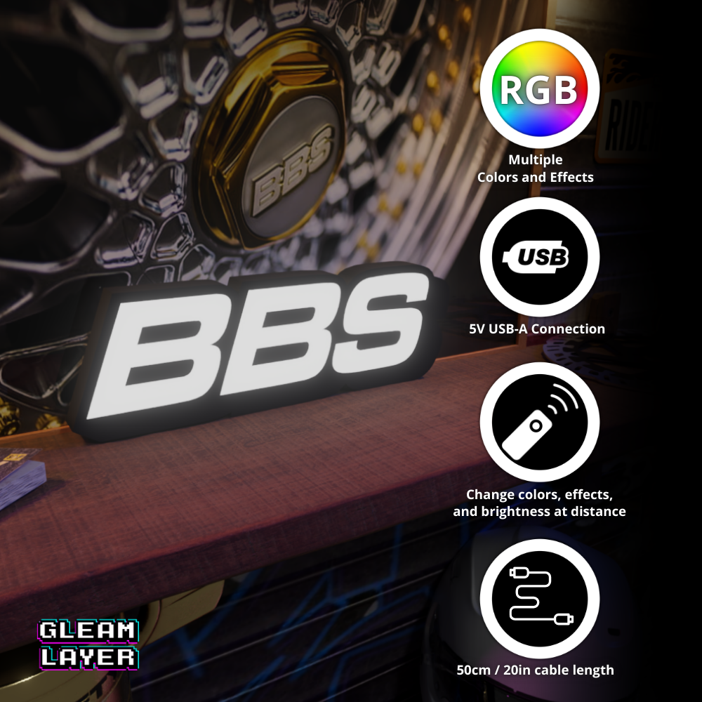 BBS Logo Led RGB Light Sign