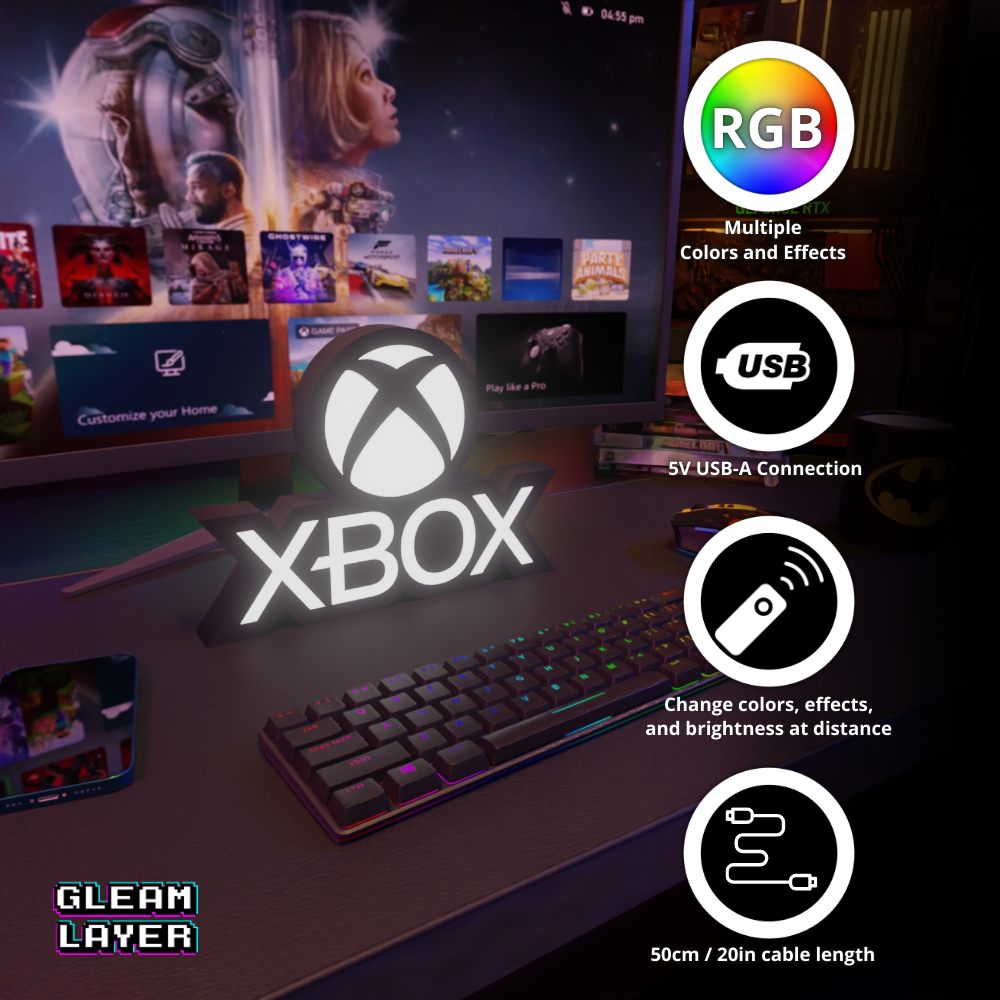 Xbox Led Lightbox Gaming Light RGB Sign