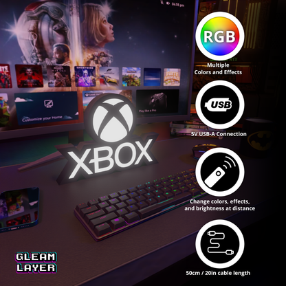 Xbox Led Lightbox Gaming Light RGB Sign