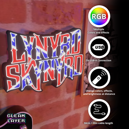 Lynyrd Skynyrd Led RGB Light Wall Sign