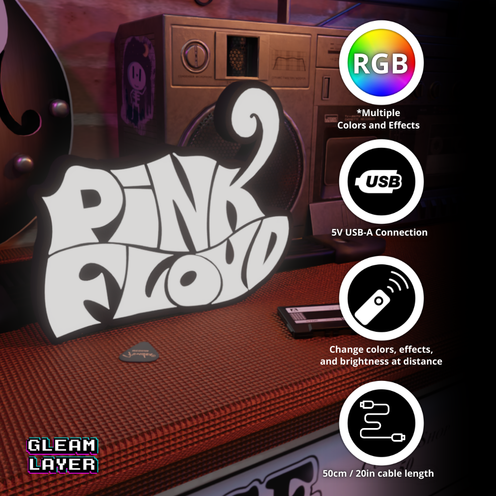 Pink Floyd Led RGB Light Sign