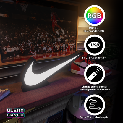 Nike Swoosh Led Lightbox Rgb Light Sign