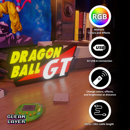Dragon Ball GT Anime Logo Led Light Sign