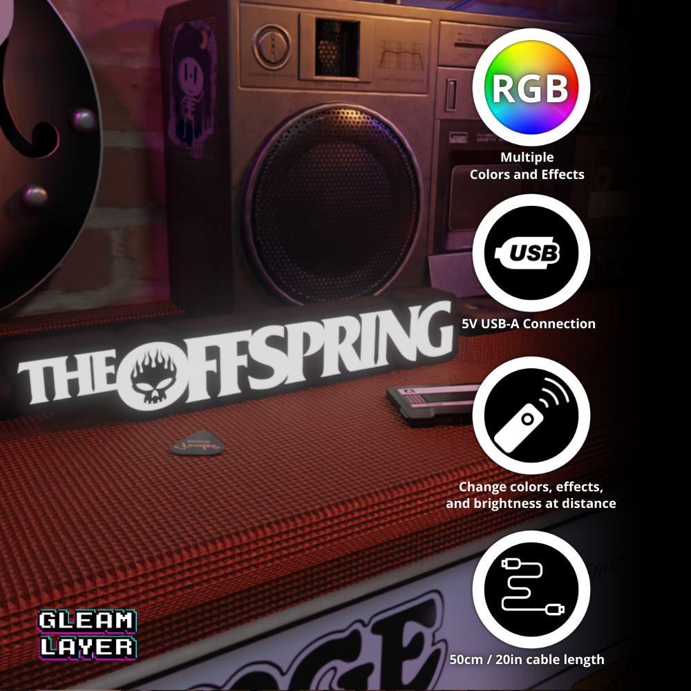 The Offspring Band Led RGB Light Sign