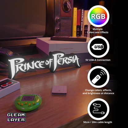 Prince of Persia Retro Gaming Lightbox Led Light Sign