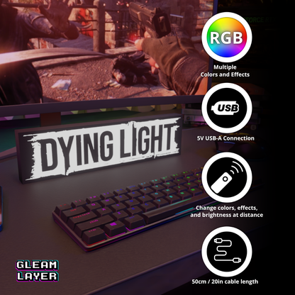 Dying Light Led Gaming Light Sign