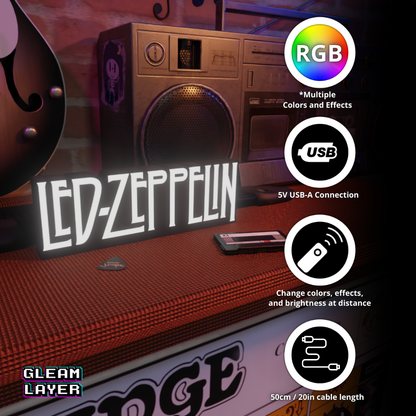 Led-Zeppelin Led RGB Light Sign