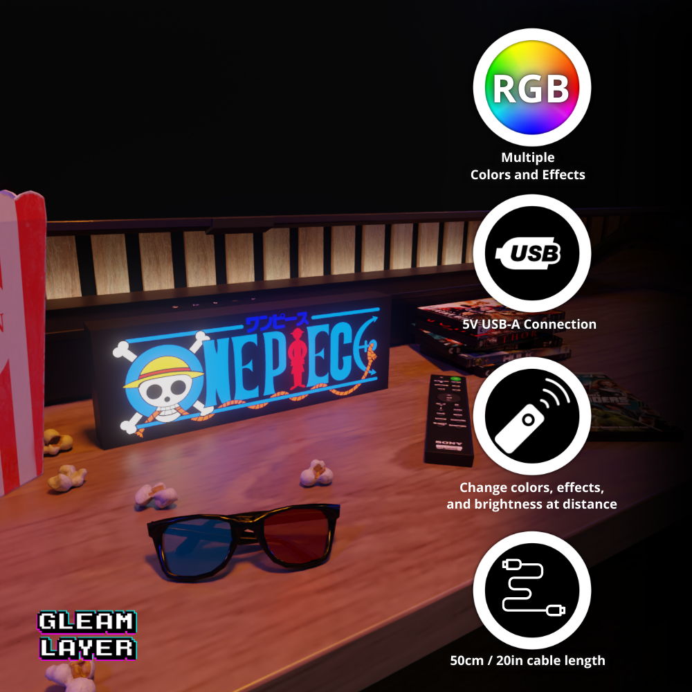 One Piece Japanese Manga Led Light Sign