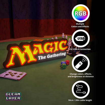 Magic: The Gathering Card Game Led Light RGB Sign