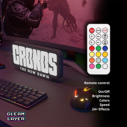 Cronos: The New Dawn Game Led Light RGB Sign