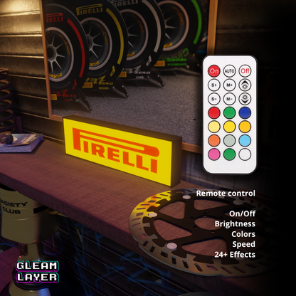 Pirelli Led Lightbox Rgb Light Sign