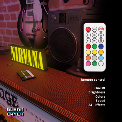 Nirvana Led RGB Light Sign