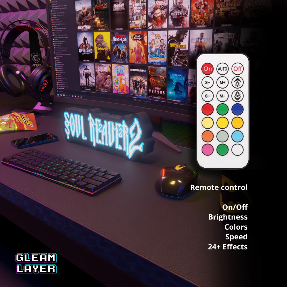 Soul Reaver 2 Led Gaming Light Sign