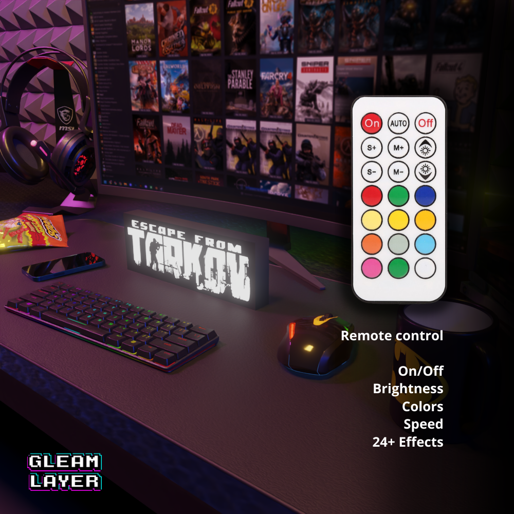 Escape From Tarkov Led Gaming Light Sign