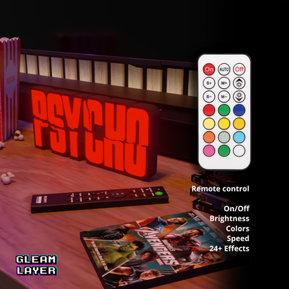 Psycho Movie Led Light Sign