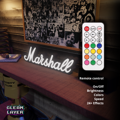 Marshall Led Lightbox Rgb Light Sign