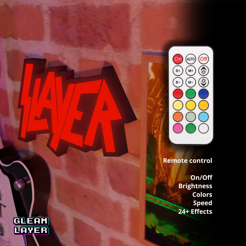 Slayer Led RGB Light Sign