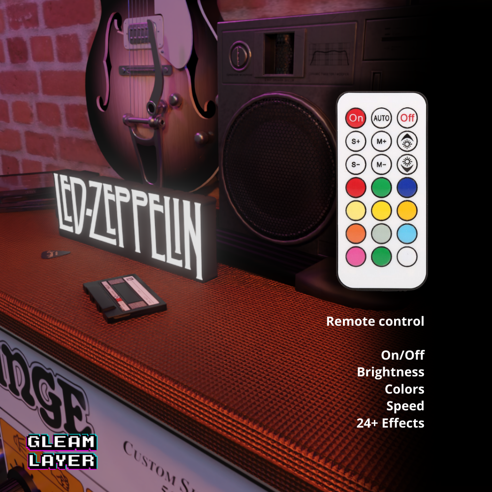 Led-Zeppelin Led RGB Light Sign