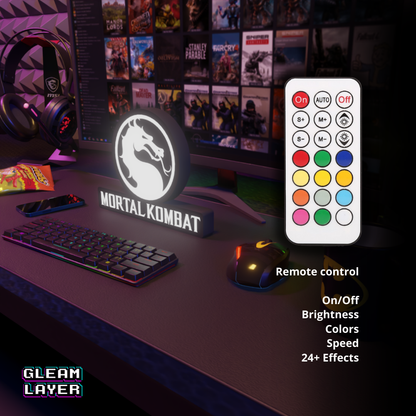 Mortal Kombat Led Gaming Light Sign