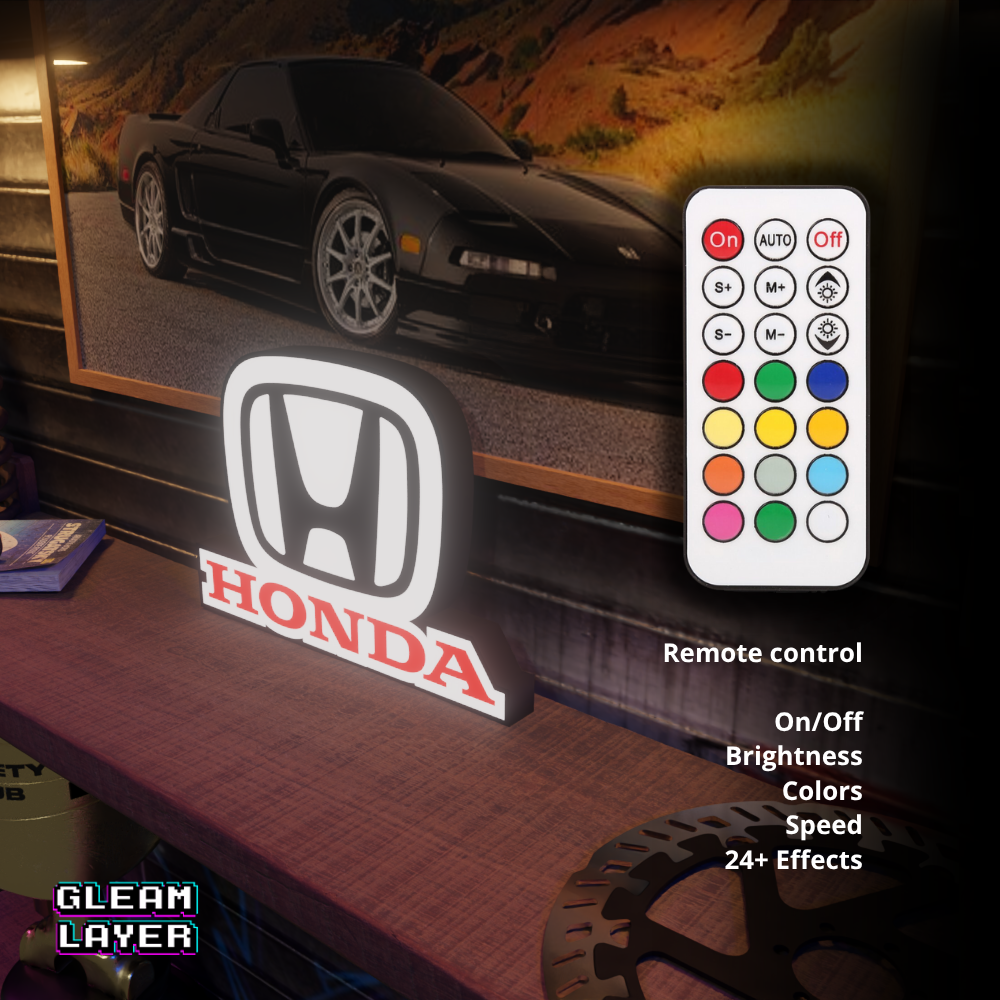 Honda Logo Led RGB Light Sign