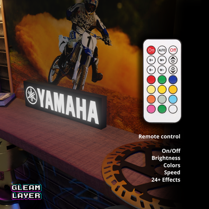 Yamaha Motorcycles Logo Led RGB Light Sign
