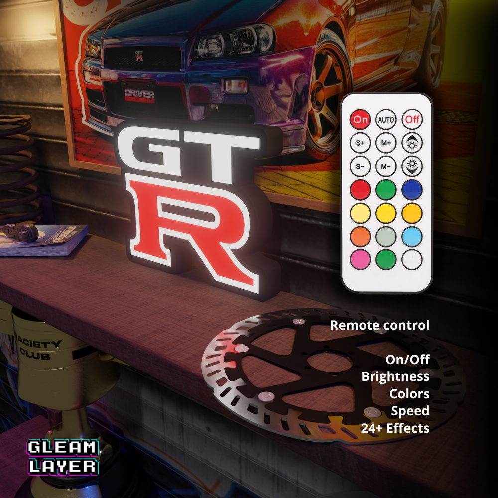 Nissan GTR Led Lightbox Rgb Light Sign