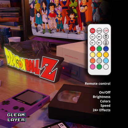 Dragon Ball Z Anime Logo Led Light Sign