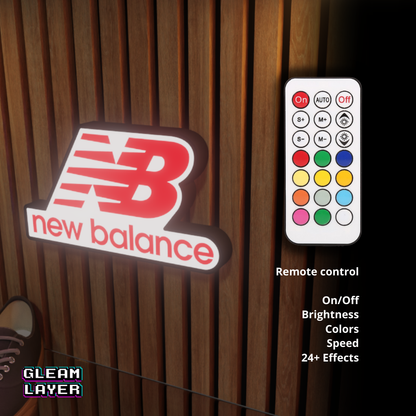 New Balance Led RGB Light Wall Sign