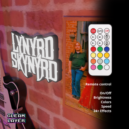Lynyrd Skynyrd Led RGB Light Wall Sign