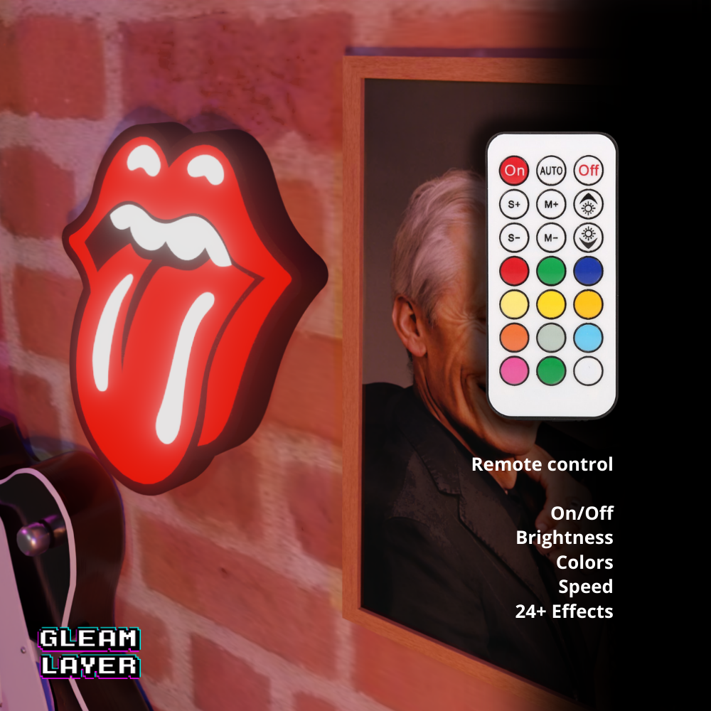 Rolling Stones Led RGB Light Sign