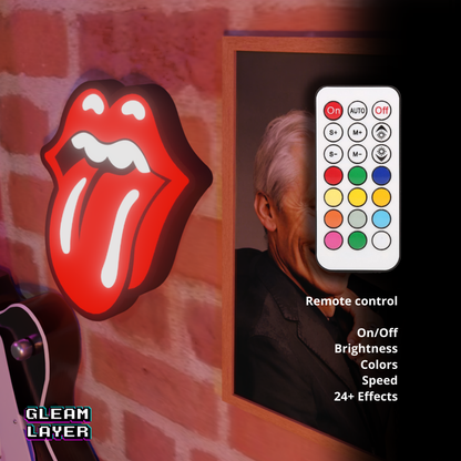 Rolling Stones Led RGB Light Sign
