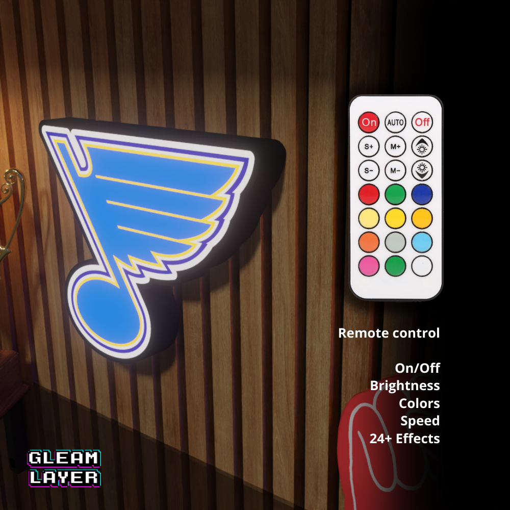 St. Louis Blues Led Light Box NHL Sports Bar Light Display Wall Sign