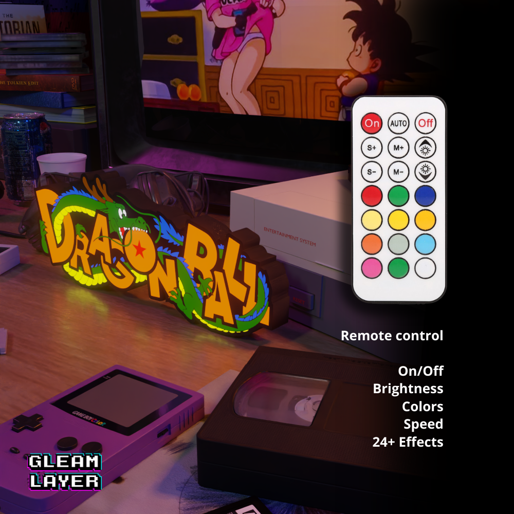 Dragon Ball Shenron Dragon Anime Logo Led Light Sign