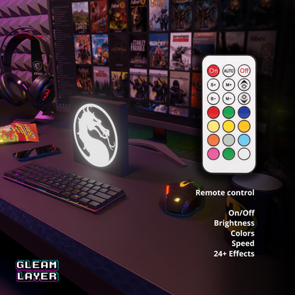 Mortal Kombat Led Gaming Light Sign