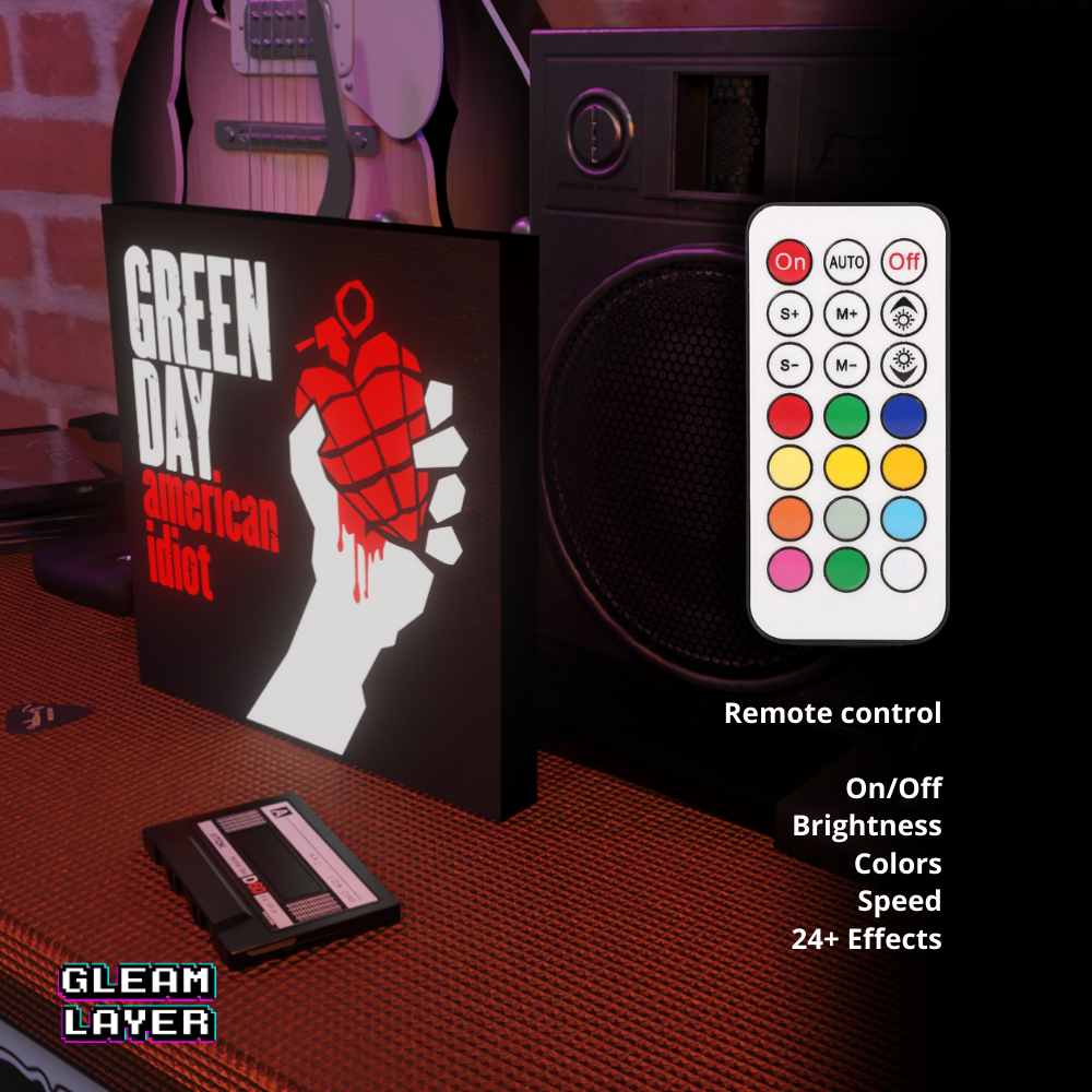 Green Day American Idiot Led RGB Light Sign