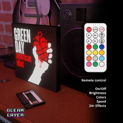 Green Day American Idiot Led RGB Light Sign